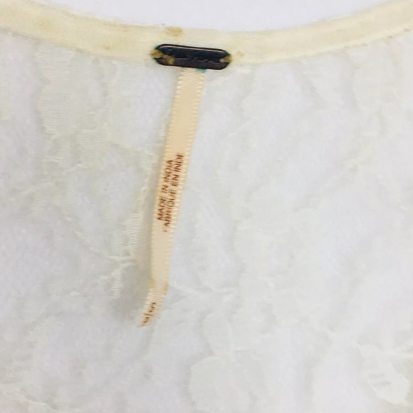 Free People Lace tank top Blouse size small - Picture 5 of 8